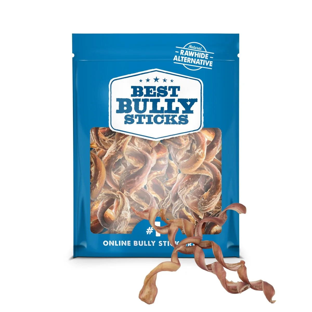 10-Inch Curly Bully Stick