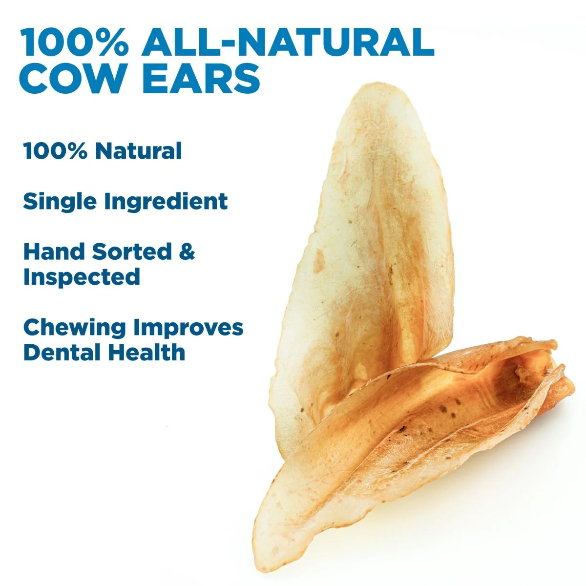 100% All-Natural Cow Ears (20 Pack) - Image 4