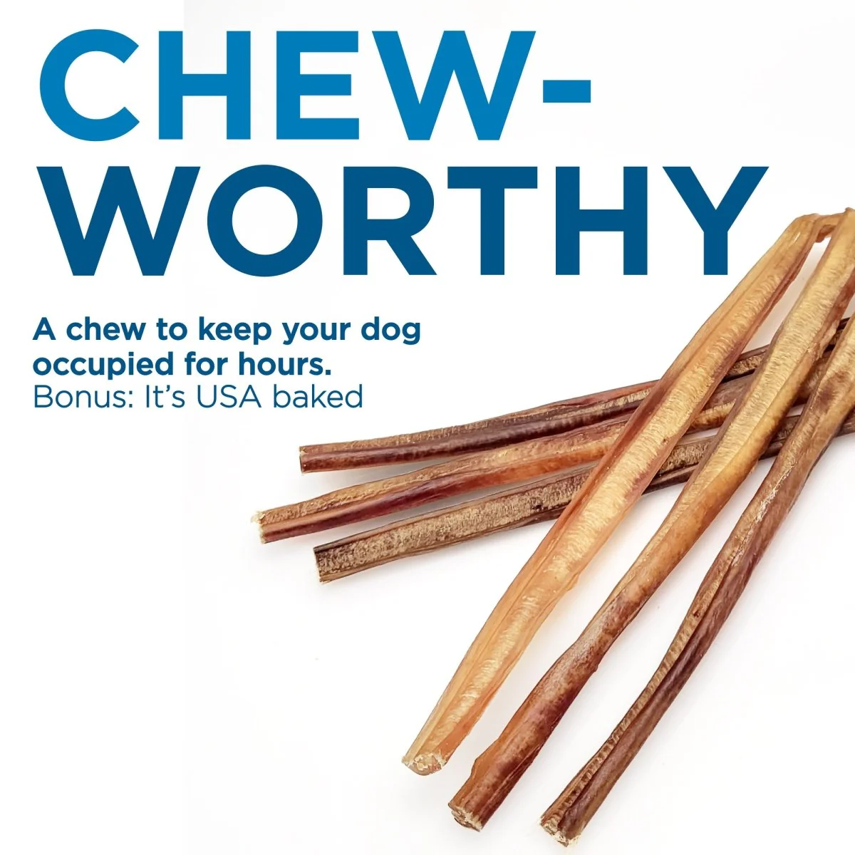 12-Inch Standard USA-Baked Odor-Free Bully Stick - Image 5