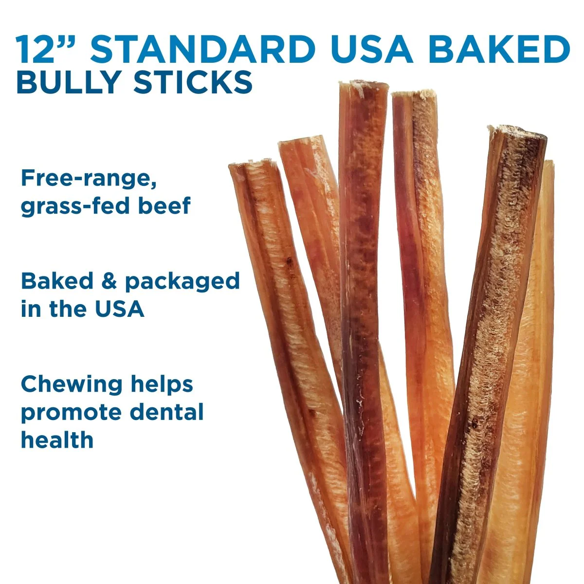 12-Inch Standard USA-Baked Odor-Free Bully Stick - Image 6
