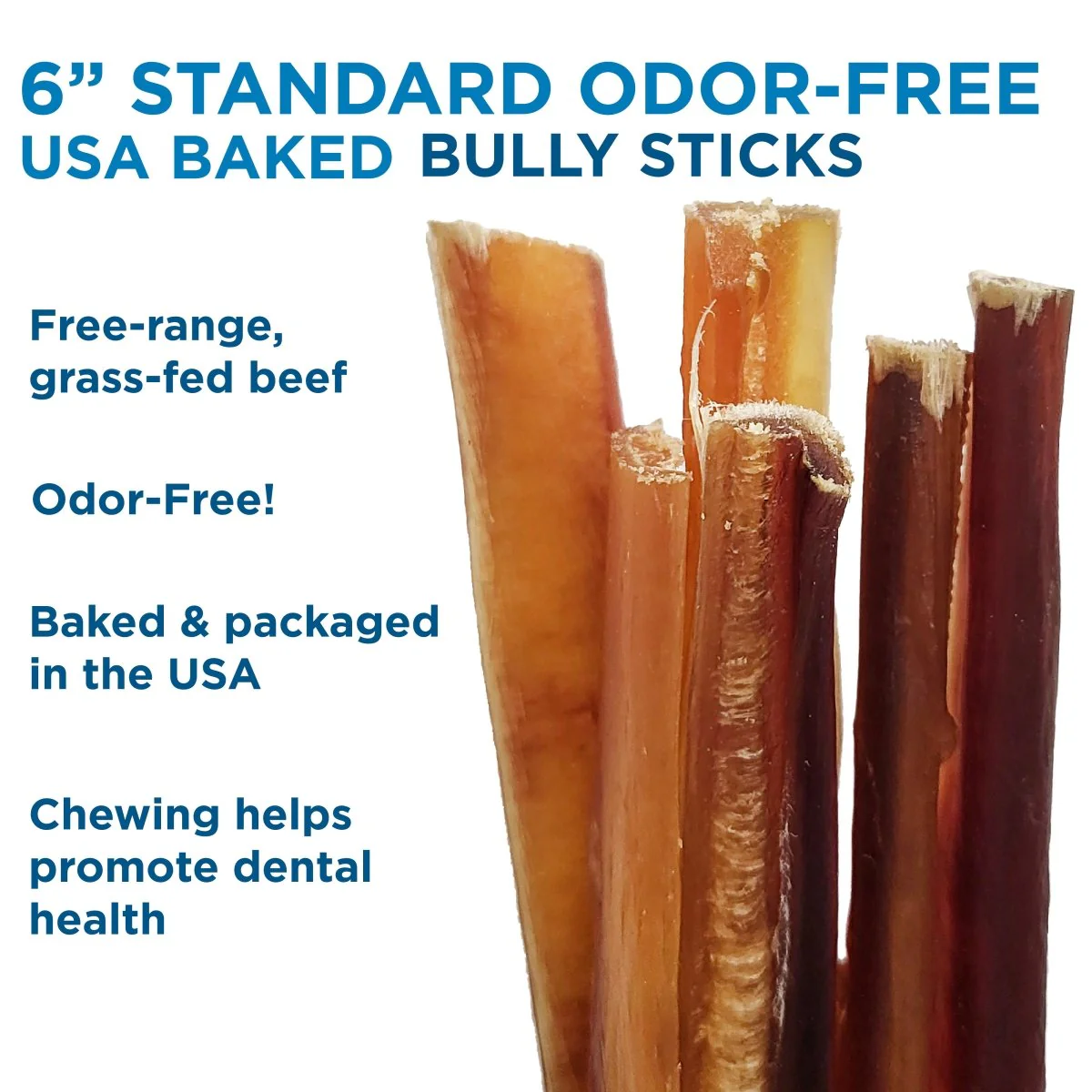 6-Inch Standard USA-Baked Odor-Free Bully Stick - Image 5