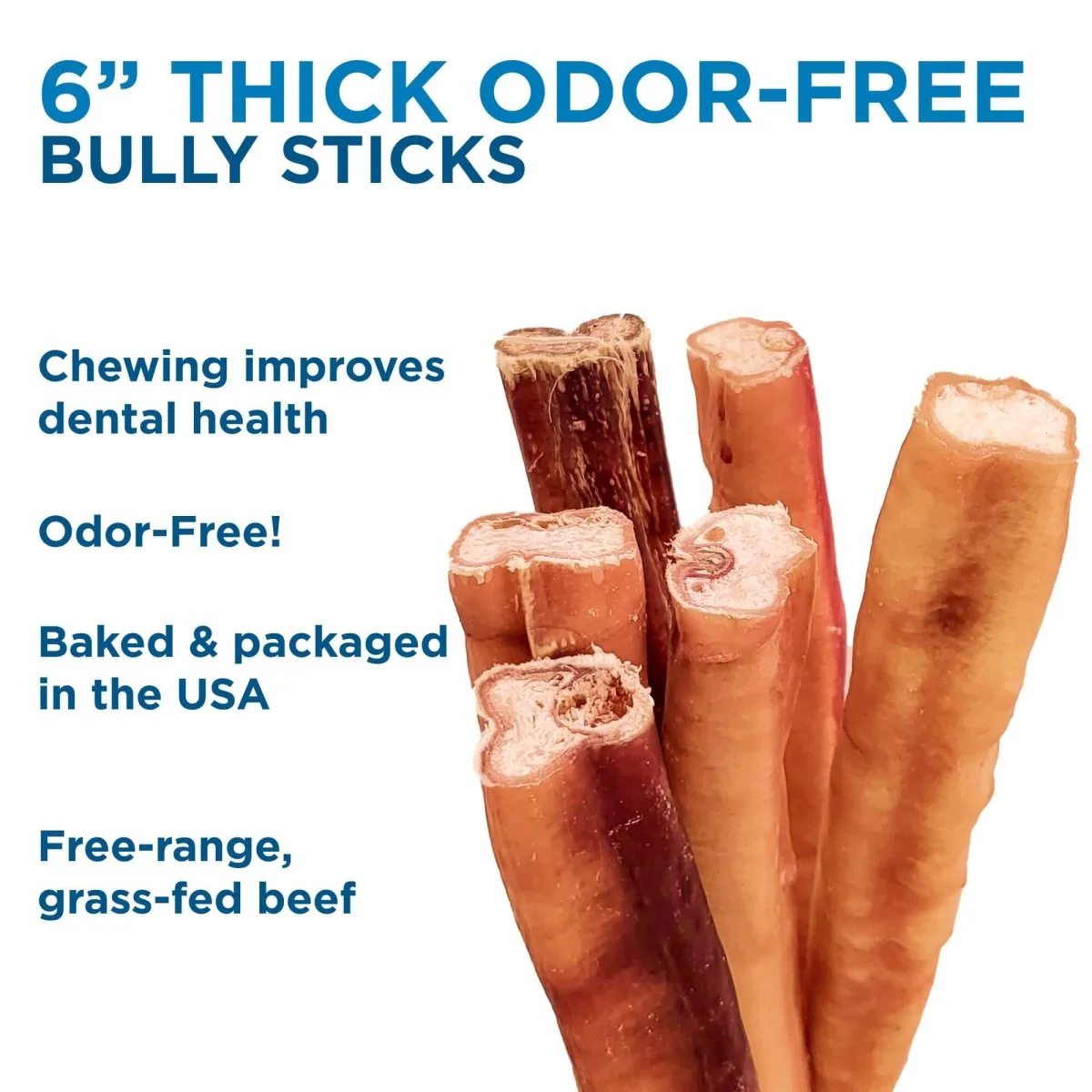 6-Inch Thick Odor-Free Bully Stick - Image 6