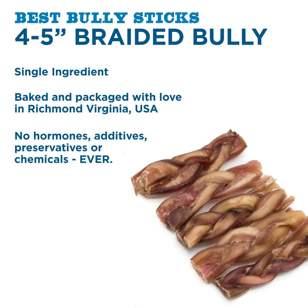 4-5" Inch Braided Bully Sticks - Image 5