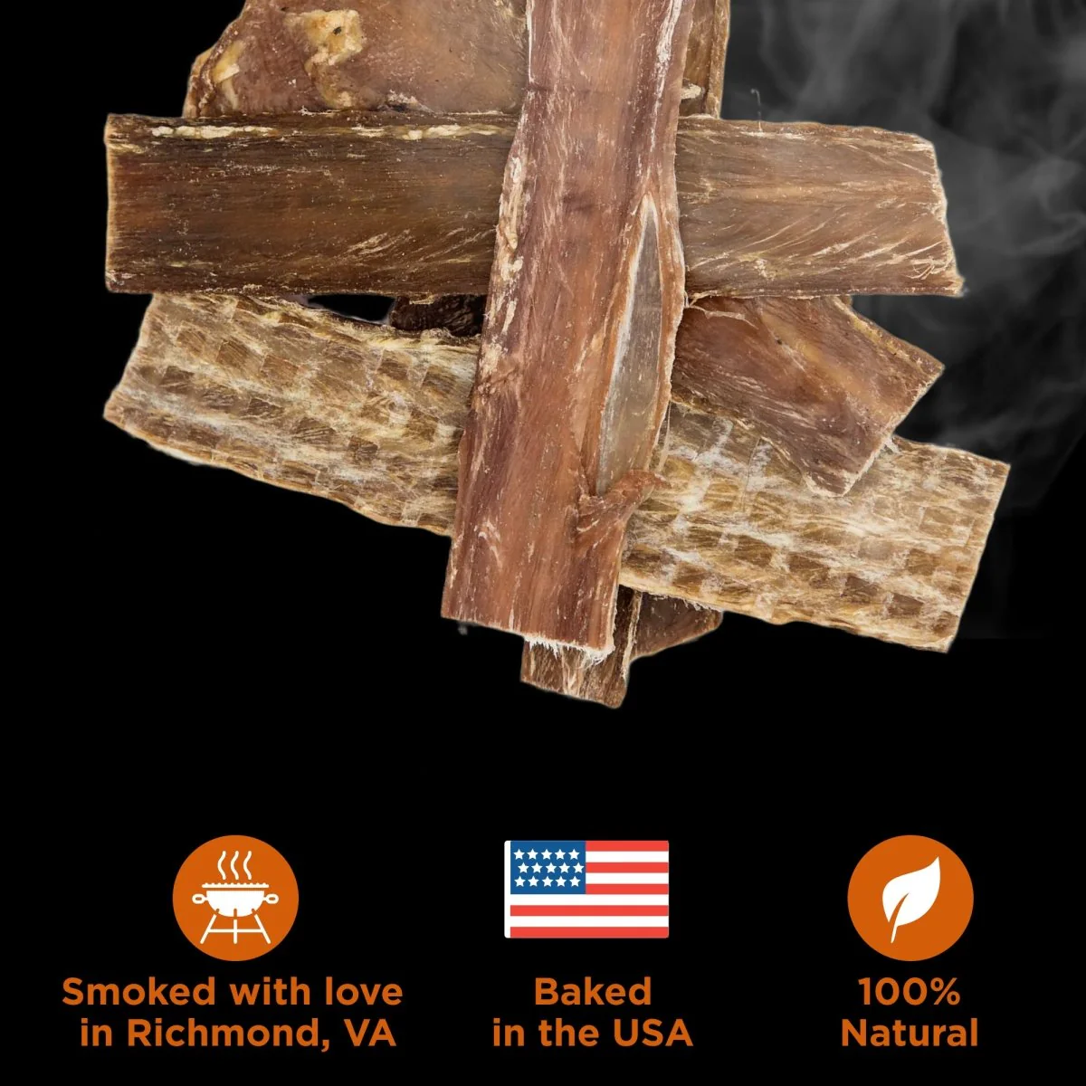 5-6 Inch Hickory Smoked Beef Jerky Gullet Strips - Image 5