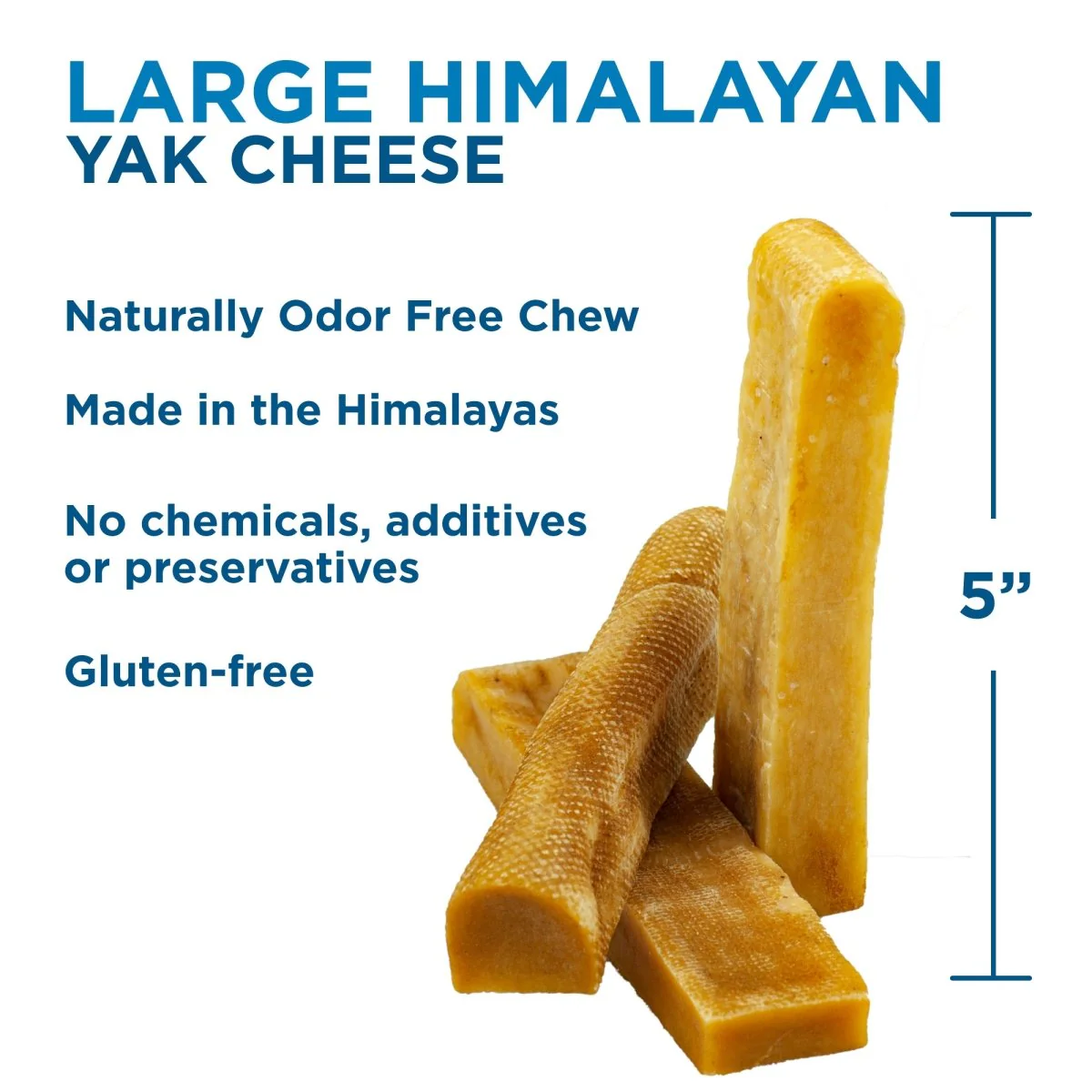 Large  Himalayan Golden Yak Cheese Odor-Free (3 Pack) - Image 4