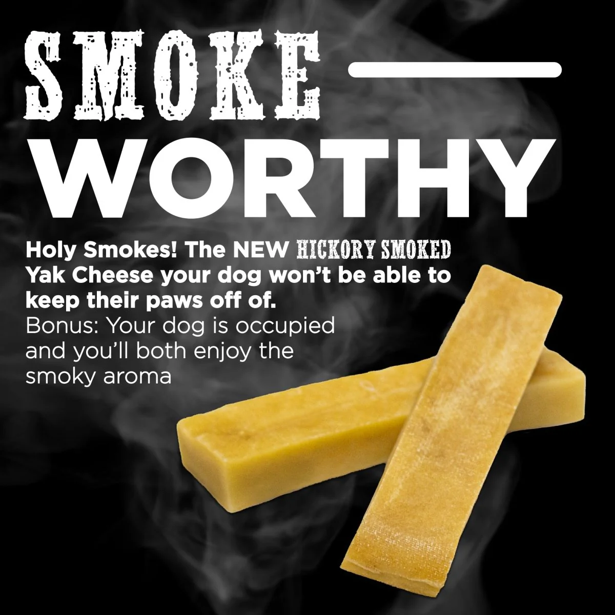 Large Hickory Smoked Yak Cheese (2 pack) - Image 3