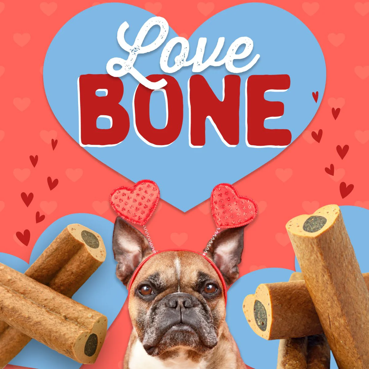Love Bone Heart Shaped Dog Chew - Image 3