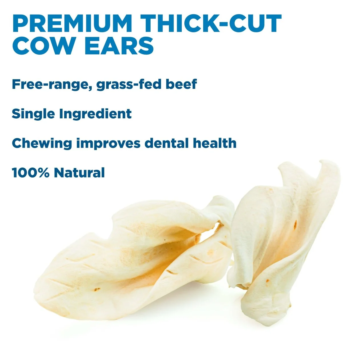 Premium Thick-Cut Cow Ear (25 Pack) - Image 3