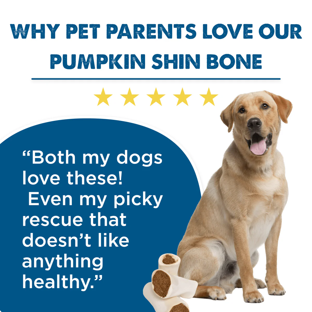 Pumpkin Sweet Potato Stuffed Shin Bone (3 Pack) - Image 3