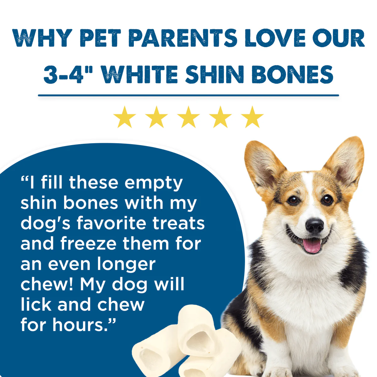White Bone 3-4" 3pk - Image 3